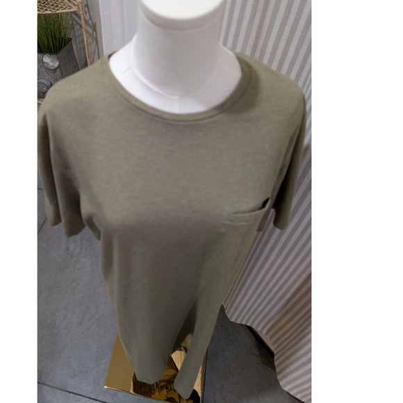 Arc'teryx Cela Dress Olive Green Casual T-Shirt Dress With Pocket Medium - Picture 3 of 8